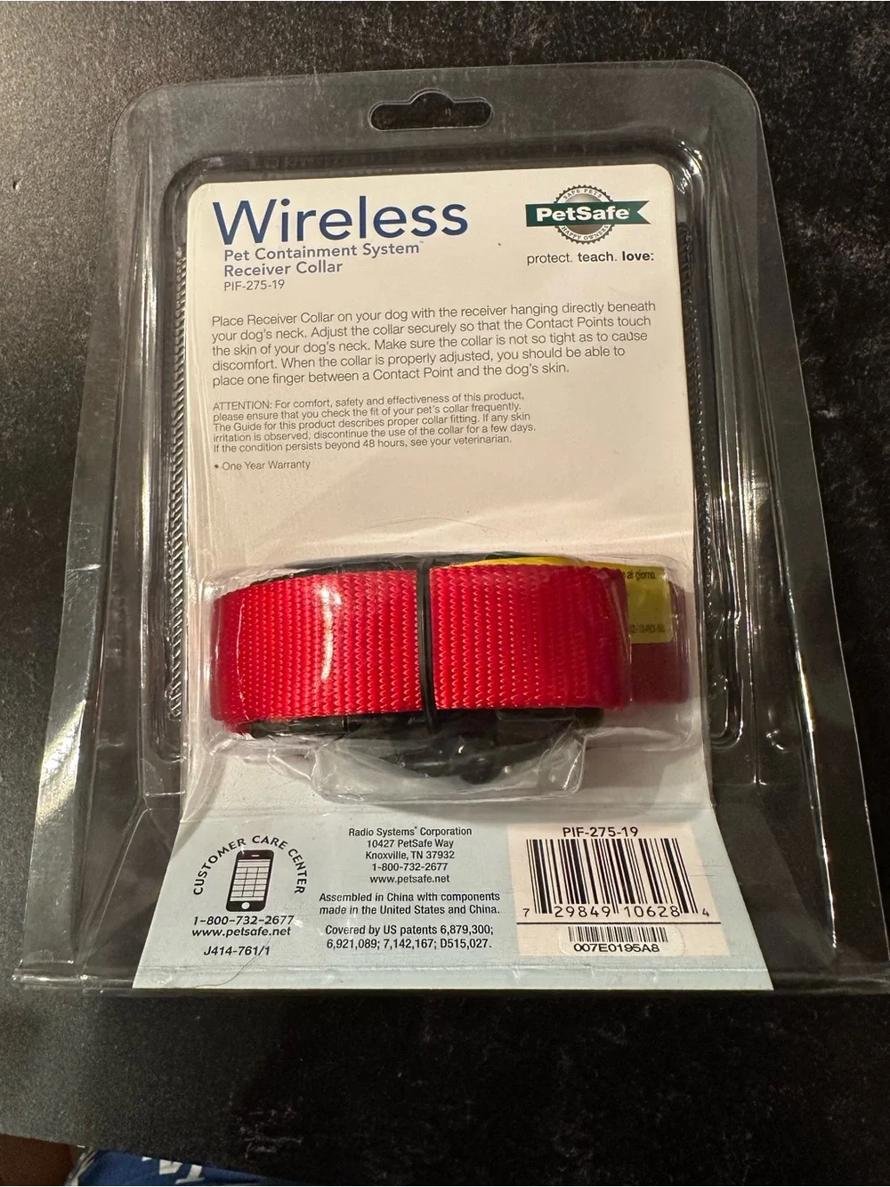 PetSafe Wireless Pet Containment Receiver Collar - Red